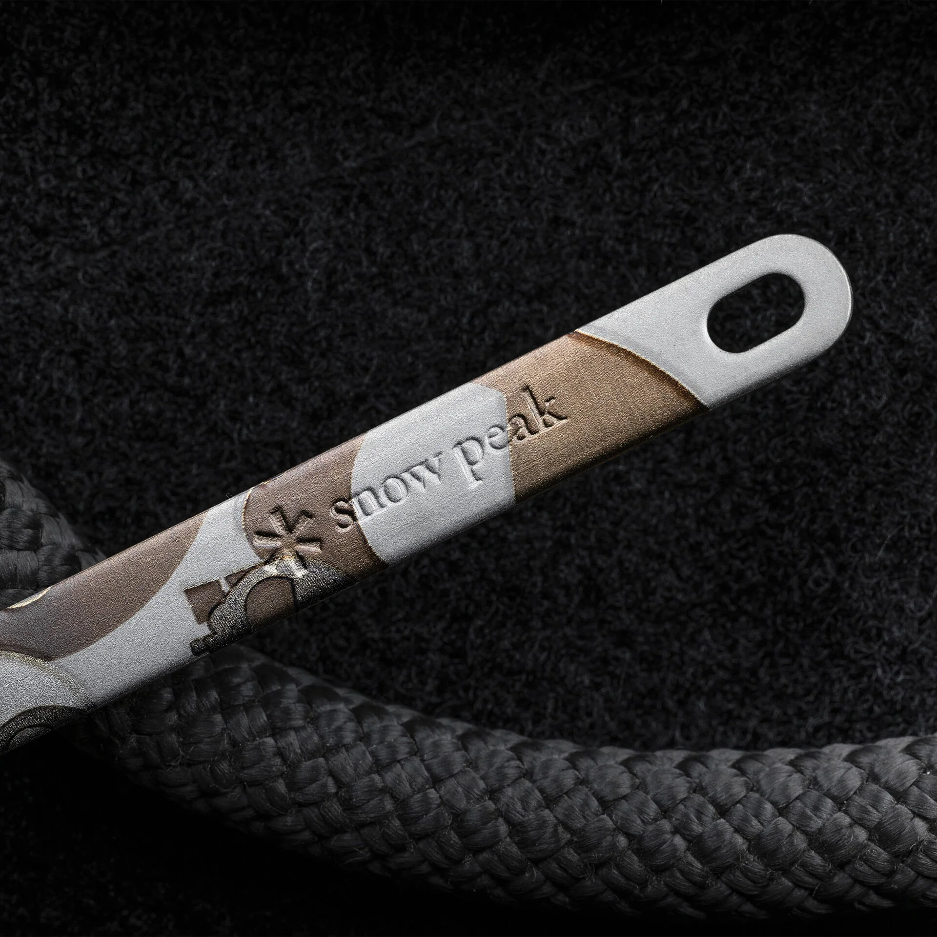 Snow Peak Titanium Long Spork Mean Skull - Image 4